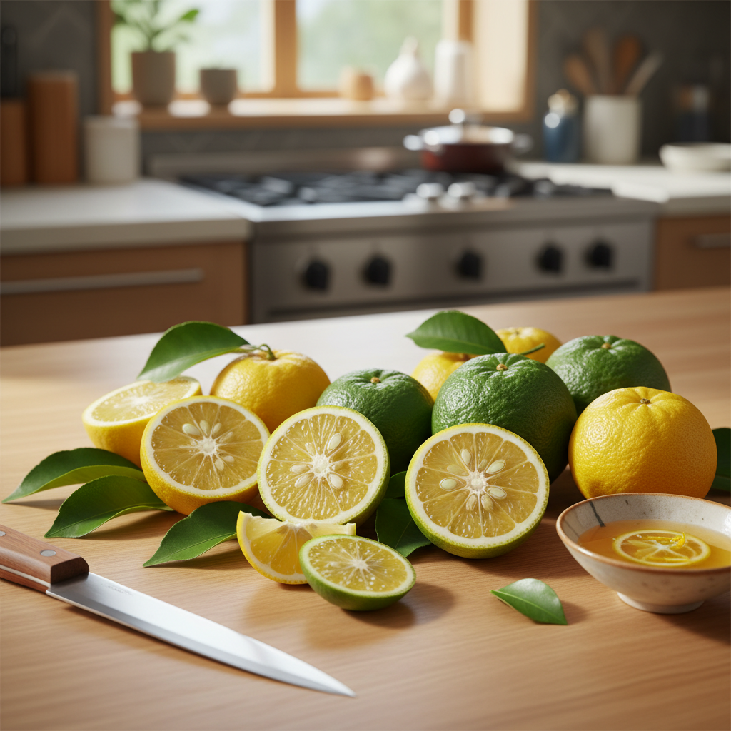 Featured image for Yuzu, Kabosu și Sudachi: citrice rare care schimbă jocul